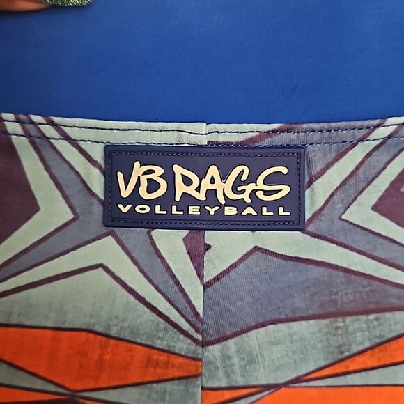 VB Rags Women's Volleyball Shorts Large Blue - Picture 6 of 16